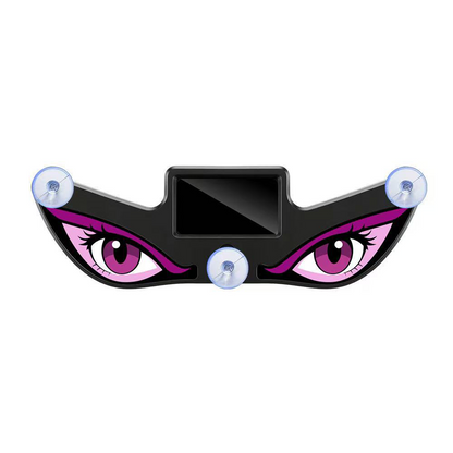 Dynamic LED Car Rear Window Display – Vampire Devil Eye Emoji Panel