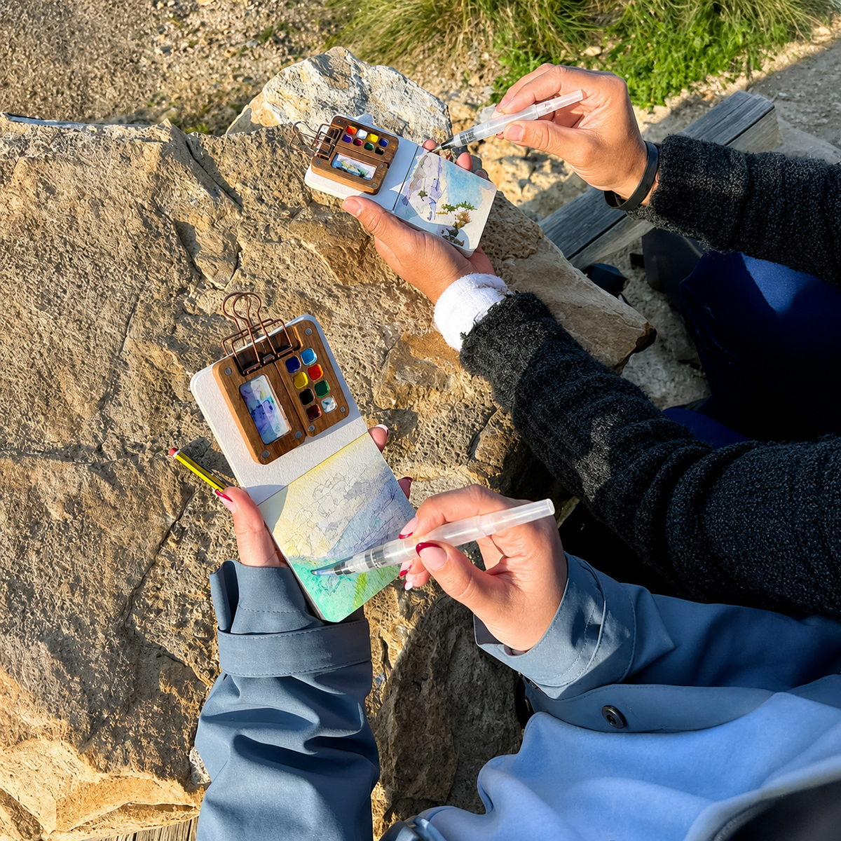 Over 50% OFF Today! Pocket-Sized Watercolor Set for Travel & Journaling