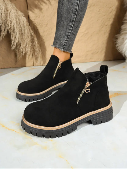 Women's Ankle Boots – High Heel, Zip