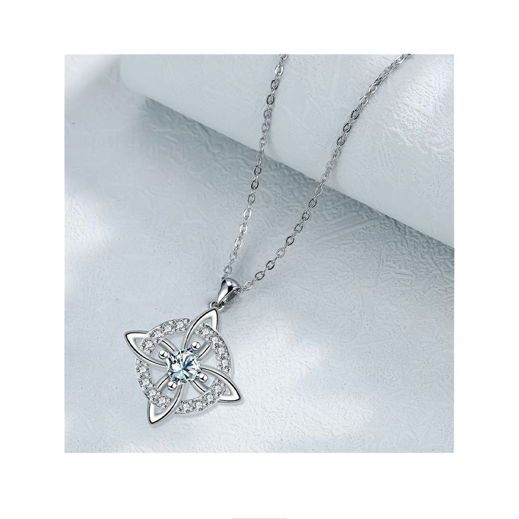 Mystical Birthstone Witches Knot Necklace – Natural CrystalProtect Your Loved Ones
