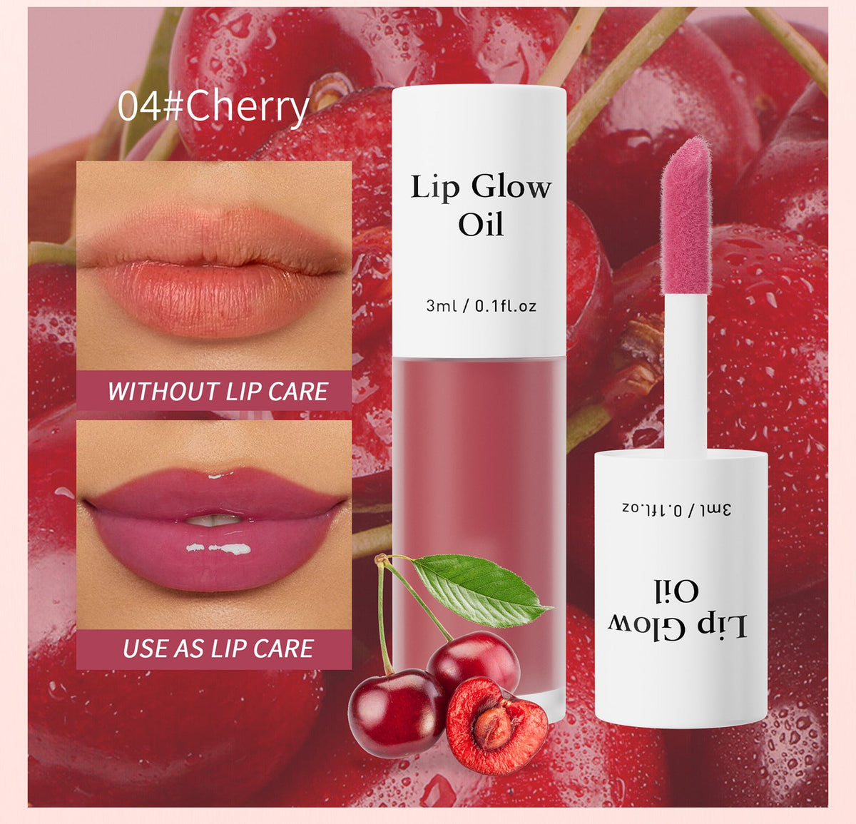 2-in-1 Lip Oil & Stain — Glossy Hydrating Tint, Long-Lasting & Transfer-Proof
