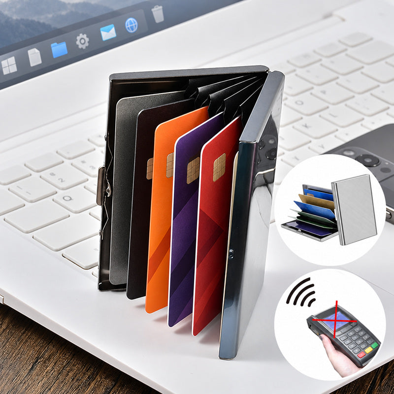 Stainless Steel RFID-Blocking Card Holder