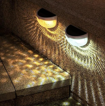 Solar Step Lights – Waterproof Garden Glow in Warm, White & Color Modes