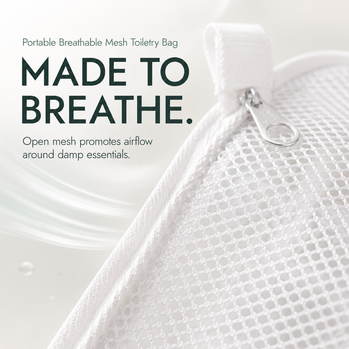 2-Pack Portable Quick-Dry Mesh Toiletry Bags