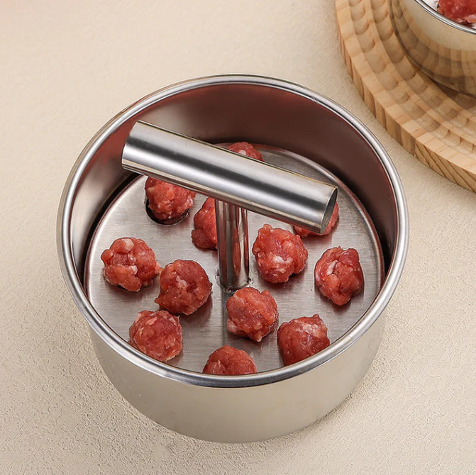 2026 Kitchen Must-Have Stainless Steel Meatball Maker – Easy Press & Perfect Shape