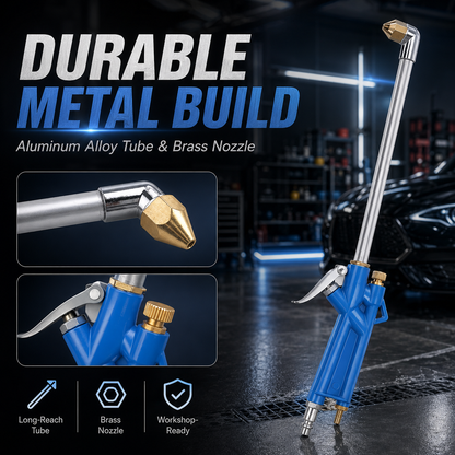 Long-Reach Pneumatic Engine Cleaning Gun