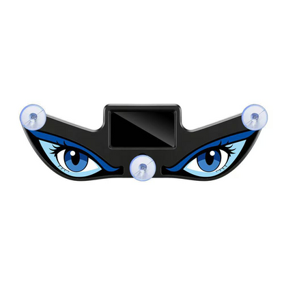 Dynamic LED Car Rear Window Display – Vampire Devil Eye Emoji Panel