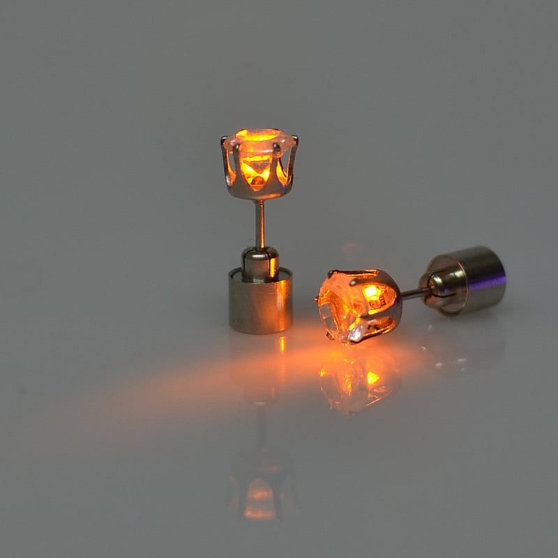 Light-Up LED Stud Earrings – Dazzling Glow for Parties & Festivals