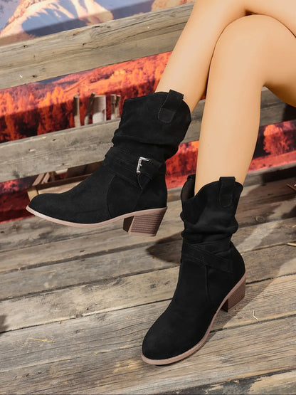 Women's Vintage Mid-Calf Boots