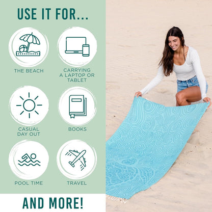 2026 HOT SALE 49% OFF - 2-in-1 Convertible Towel & Backpack with Inner Zip Pocket & Sand-Repelling Fabric