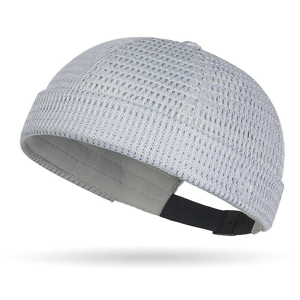 Men’s Breathable Brimless Docker Hat – Lightweight Mesh Skull Cap for Summer Outdoor Wear