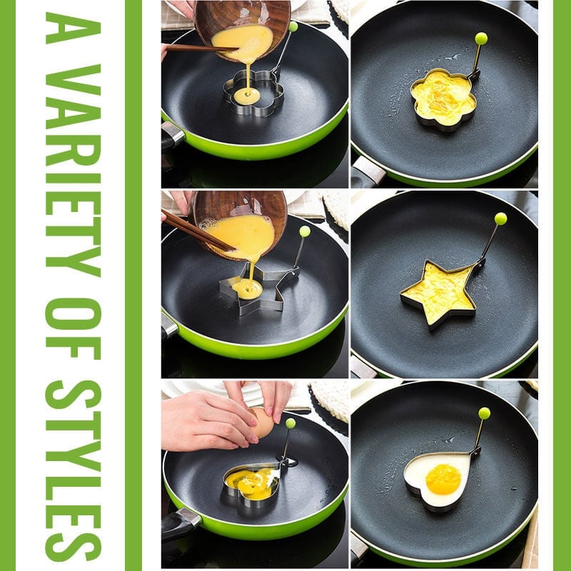 Premium Stainless Steel Egg Rings Molds – Easy Shaping for Perfect Breakfasts