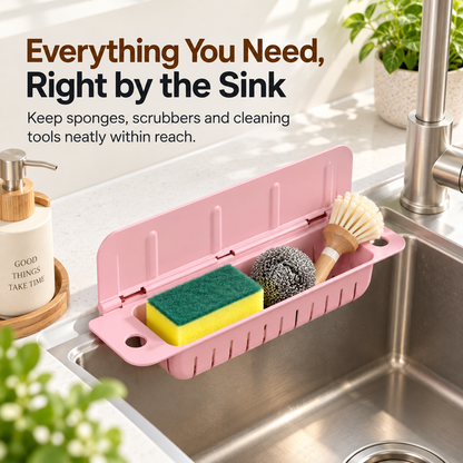 Foldable Sink Splash Guard & Organizer