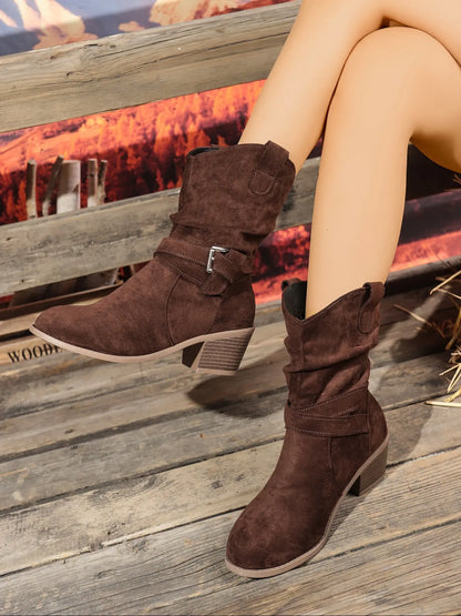 Women's Vintage Mid-Calf Boots
