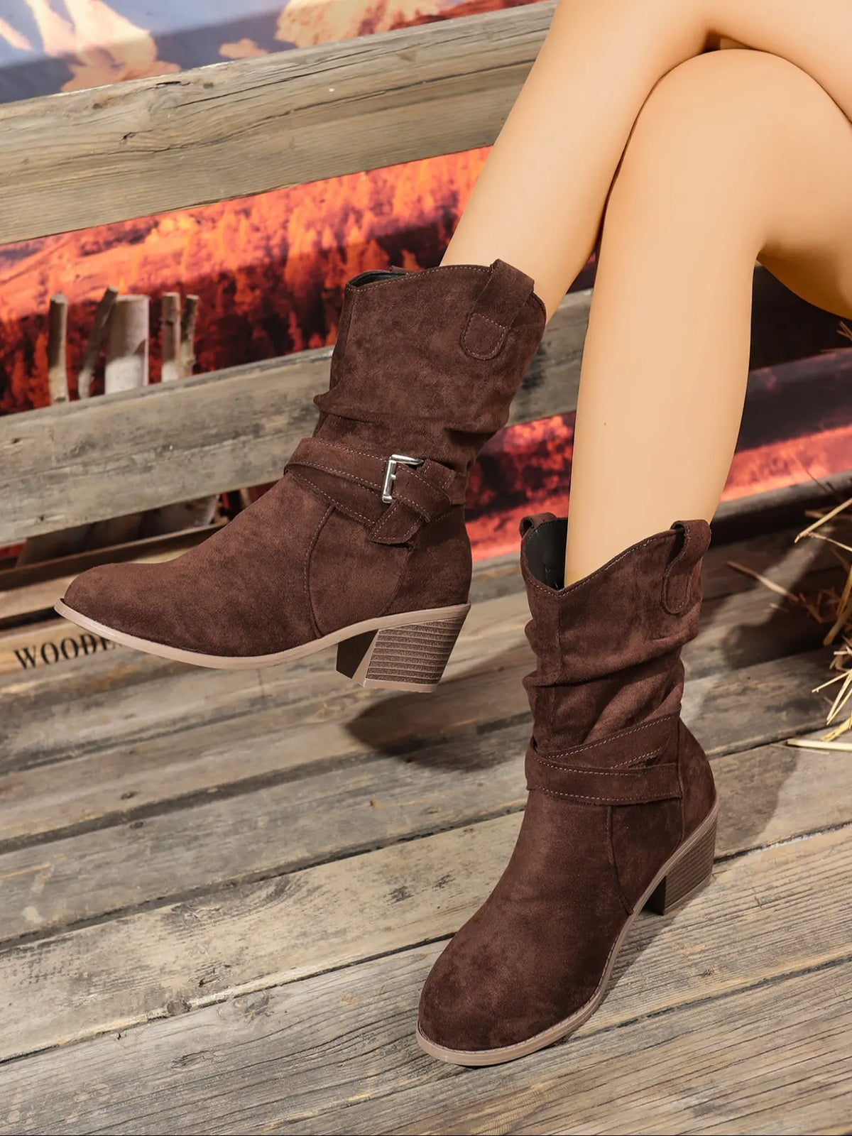 Women's Vintage Mid-Calf Boots