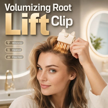 Last Day 49% OFF Wireless Heated Volumizing Root Lift Clip, Portable Travel Hair Styling Tool for Flat Fine Hair
