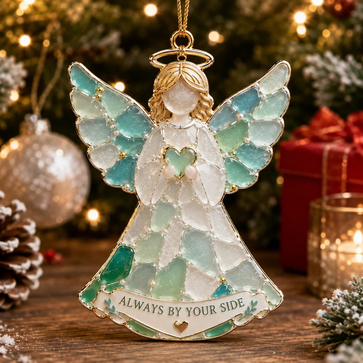 Last Day 50% OFF Sea Glass Christmas Blessing Ornaments
