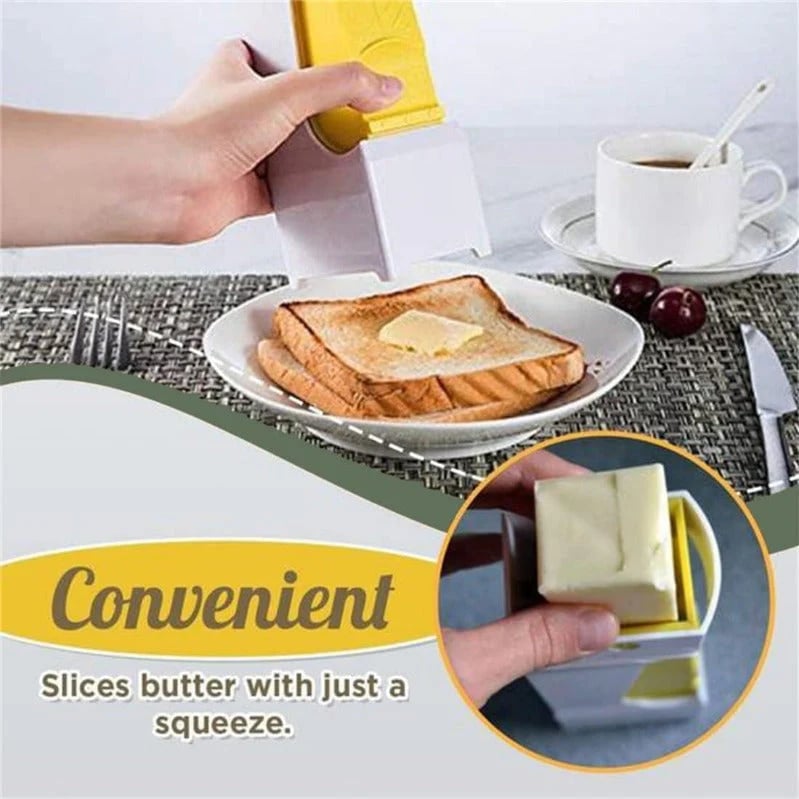 One-Click Butter Slicer Slice Even Butter Cubes Easily