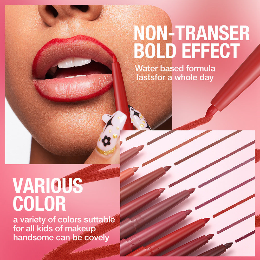 12-Color Matte Lip Liner Set- Define Your Lips with Confidence