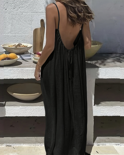 LAST DAY SAEL 40% OFF!!Women's Solid Color Cami Lounge Dress