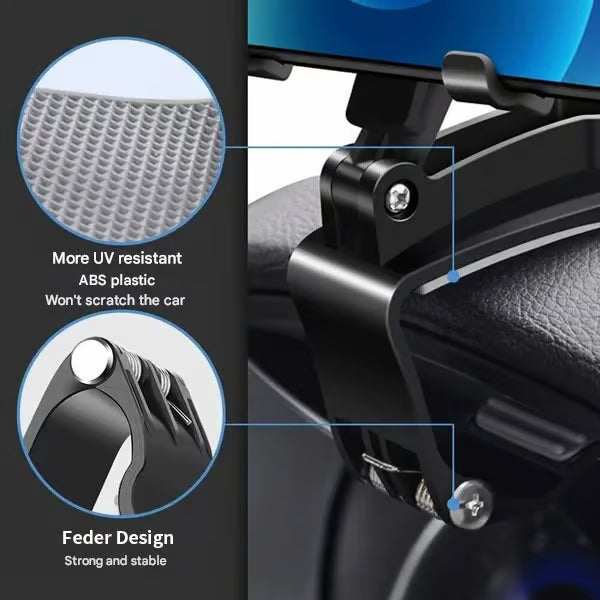 New Arrival 360° Rotating Car Phone Mount – Secure & Adjustable for Easy Viewing