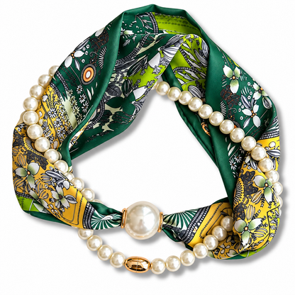 Pearl Scarf Necklace – Elegance in Every Detail