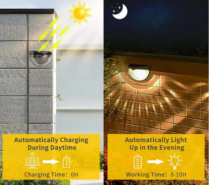 Solar Step Lights – Waterproof Garden Glow in Warm, White & Color Modes