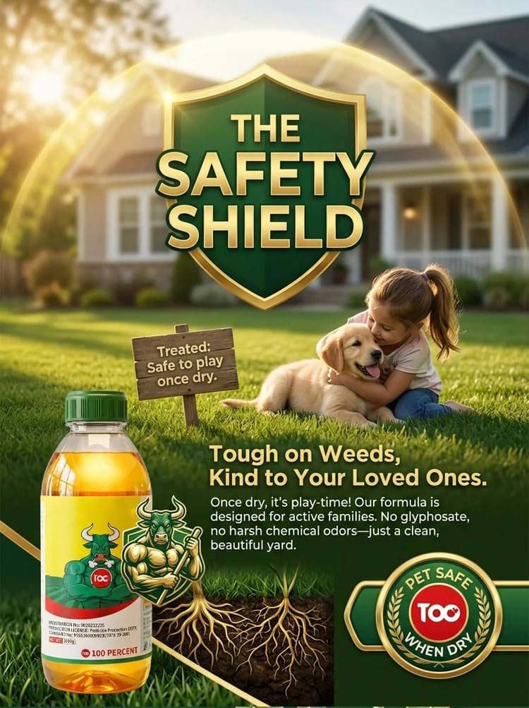 Glyphosate-Free Root Killing Weed Killer, Fast Rainproof Weed Control