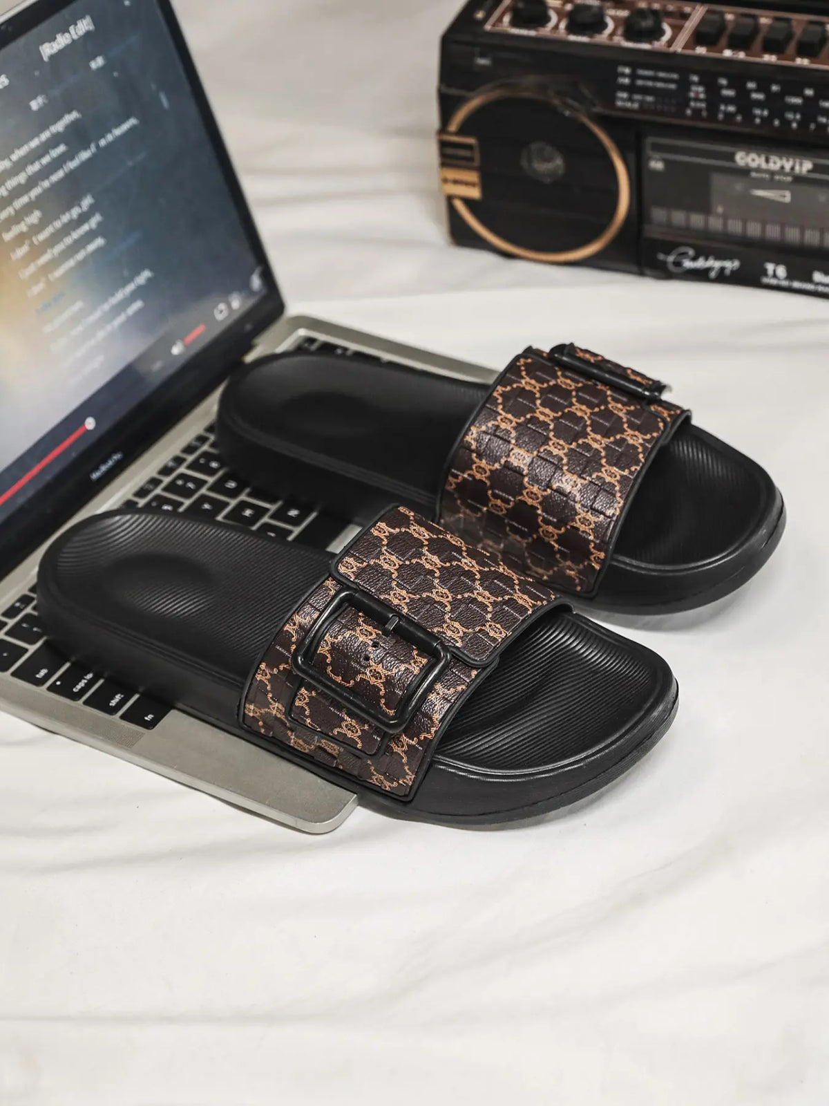 Men's Floral Slides – Lightweight