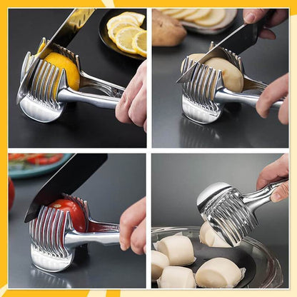 50% OFF TODAY – 2-Pack Stainless Steel Kitchen Slicing Guide