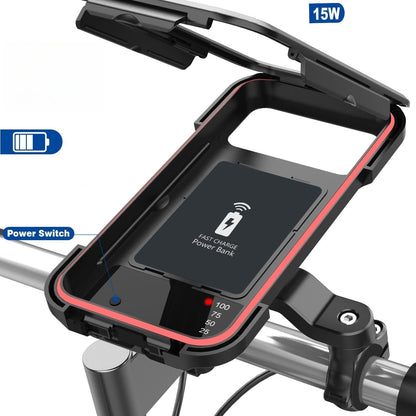 15W Power Bank Bicycle Handlebar Mount - Waterproof