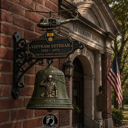 Last Day Promo: 50% OFF - Veteran Tribute Wall Bell