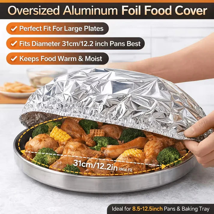 Reusable Aluminum Foil Food Cover (40pcs)