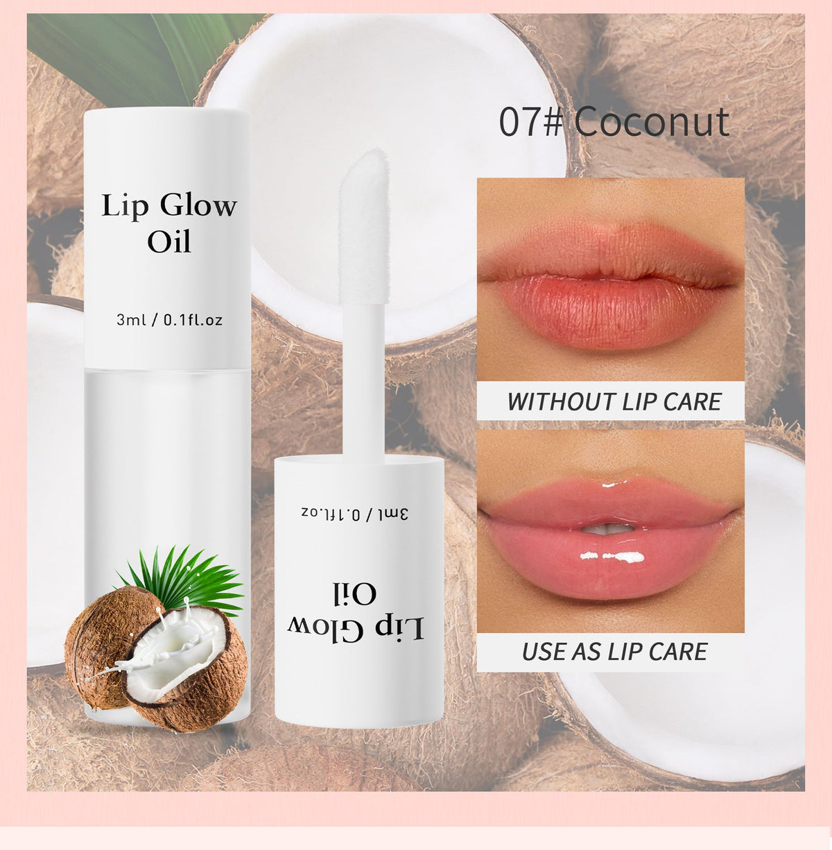 2-in-1 Lip Oil & Stain — Glossy Hydrating Tint, Long-Lasting & Transfer-Proof
