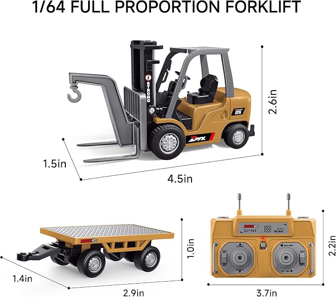 1:64 Premium Alloy Mini RC Construction Set