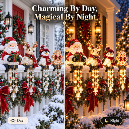 Christmas Porch Railing Lights – 4 Festive Character Designs