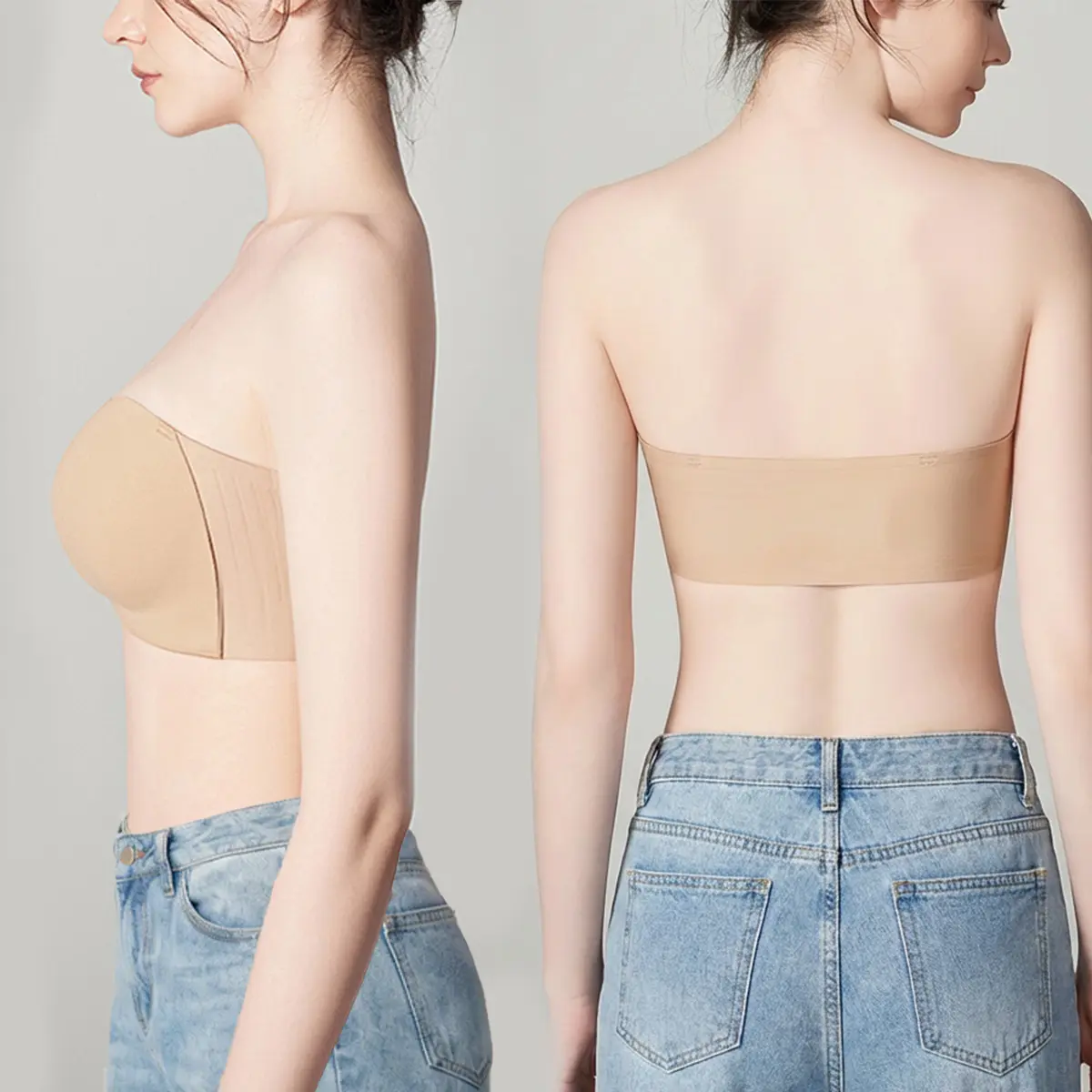 Stay-Put Wireless Strapless Jelly Bra