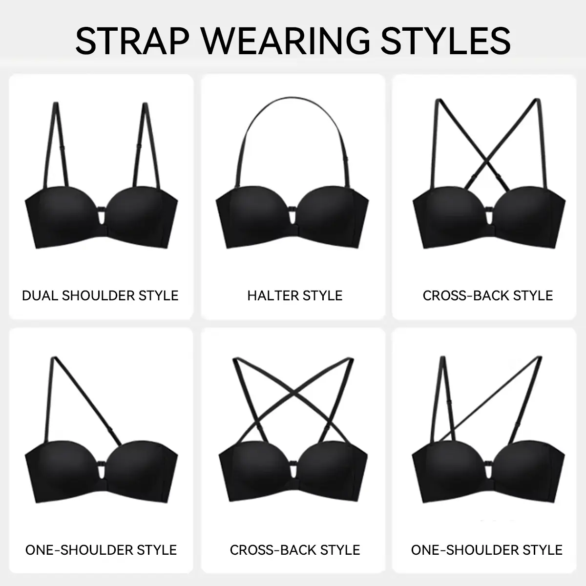 Stay-Put Wireless Strapless Jelly Bra