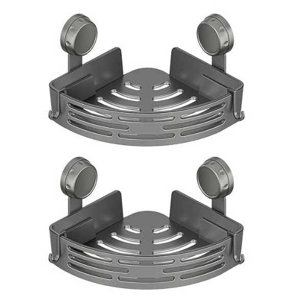 Suction Cup Storage Rack — No Drilling Required, Instantly Adds Storage Space