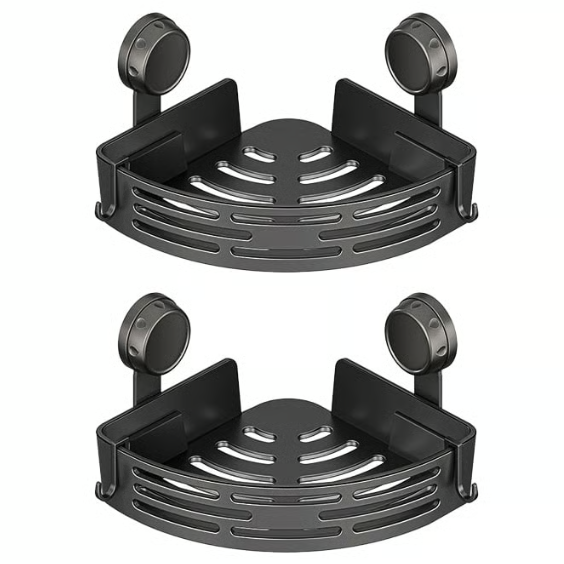 Suction Cup Storage Rack — No Drilling Required, Instantly Adds Storage Space