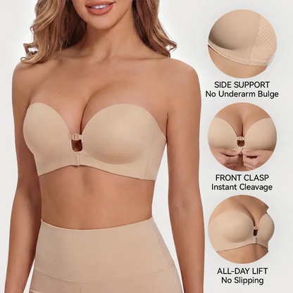 Stay-Put Wireless Strapless Jelly Bra