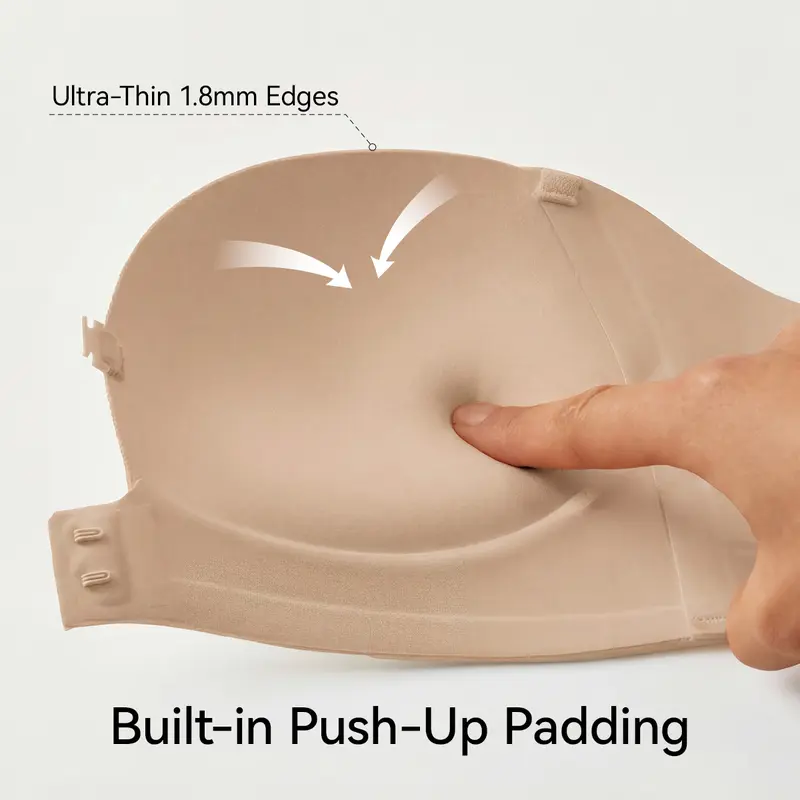 Stay-Put Wireless Strapless Jelly Bra