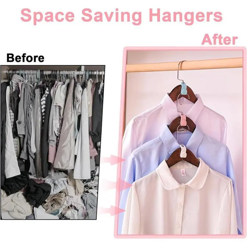 Day Sale 50% OFFSpace Saving Hangers Connector Hooks 20 Counts