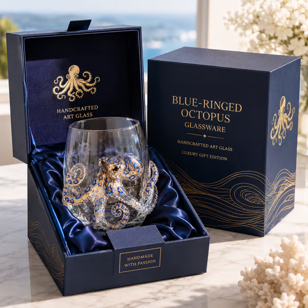 The Perfect Beach House Gift 3D Ocean Animal Artisan Glassware Collection