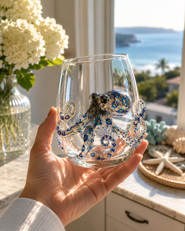 The Perfect Beach House Gift 3D Ocean Animal Artisan Glassware Collection