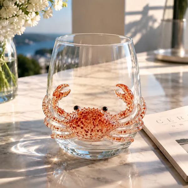 The Perfect Beach House Gift 3D Ocean Animal Artisan Glassware Collection