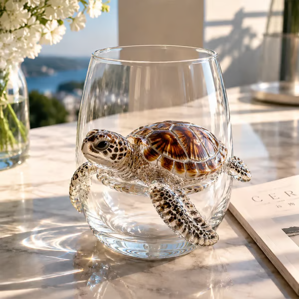 The Perfect Beach House Gift 3D Ocean Animal Artisan Glassware Collection