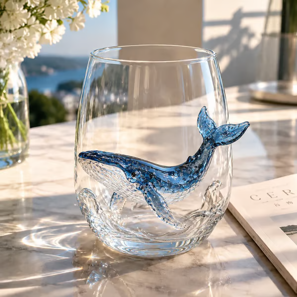 The Perfect Beach House Gift 3D Ocean Animal Artisan Glassware Collection
