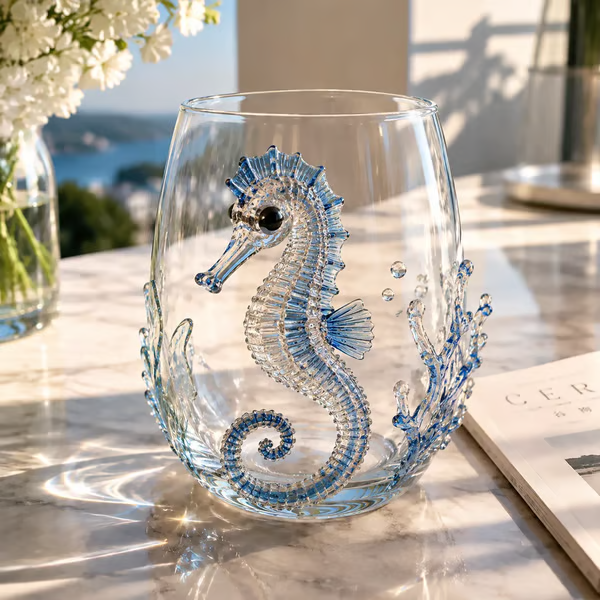 The Perfect Beach House Gift 3D Ocean Animal Artisan Glassware Collection