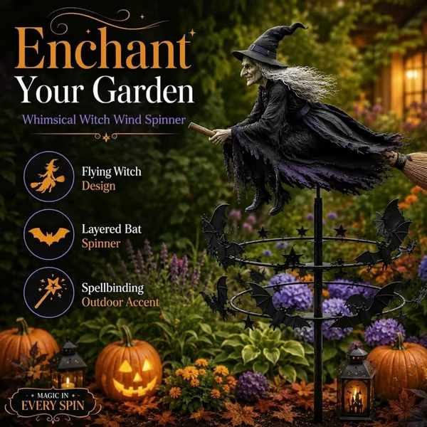 2026 NEW HOT SALE 49% OFF Enchanted Witch Garden Wind Spinner